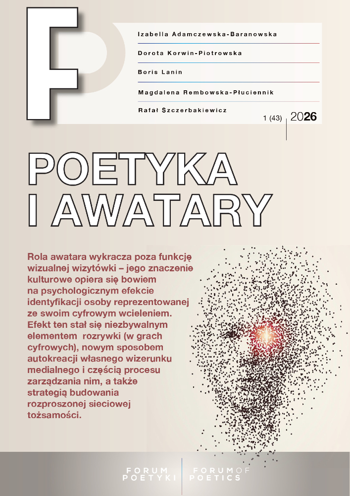 Okładka czasopisma Forum Poetyki, nr 1 (43), rok 2026