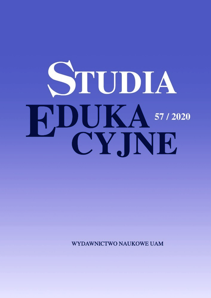 Okładka czasopisma Studia Edukacyjne, nr 57, rok 2020
