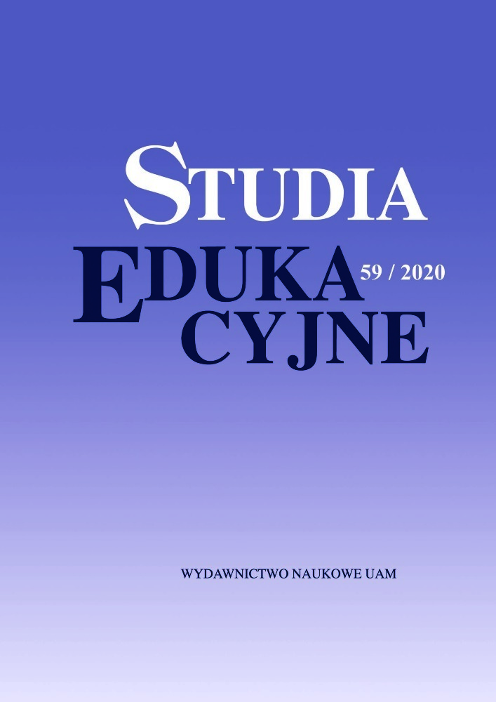 Okładka czasopisma Studia Edukacyjne, nr 59, rok 2020