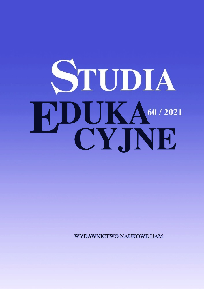 Okładka czasopisma Studia Edukacyjne, nr 60, rok 2021