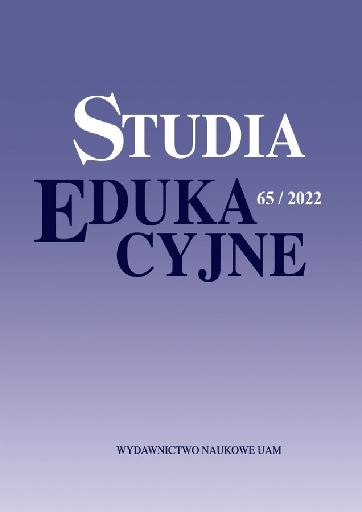 Okładka czasopisma Studia Edukacyjne, nr 65, rok 2022
