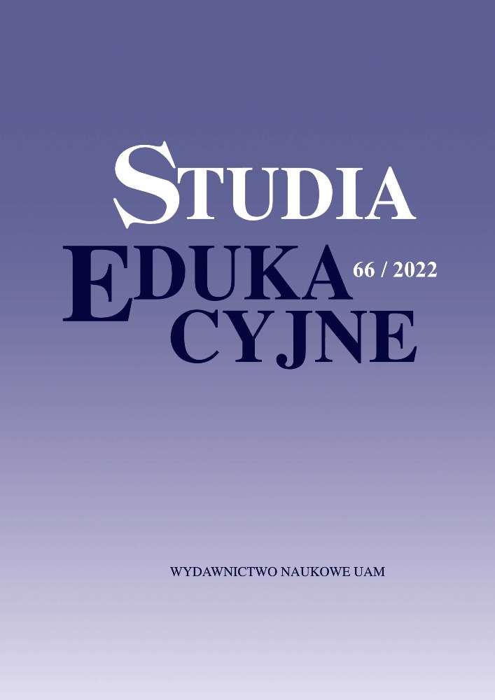 Okładka czasopisma Studia Edukacyjne, nr 66, rok 2022