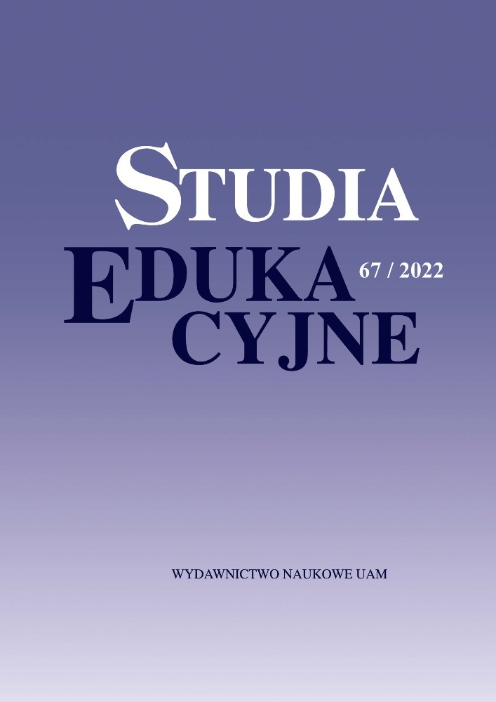 Okładka czasopisma Studia Edukacyjne, nr 67, rok 2022