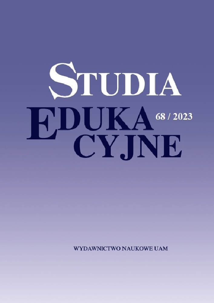 Okładka czasopisma Studia Edukacyjne, nr 68, rok 2023