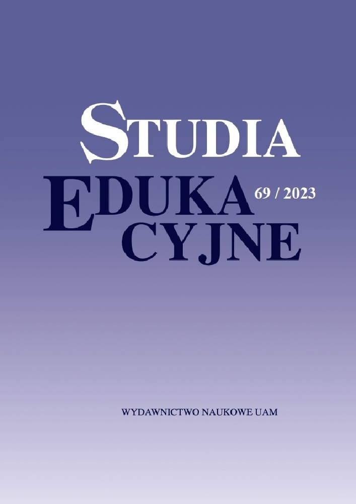 Okładka czasopisma Studia Edukacyjne, nr 69, rok 2023