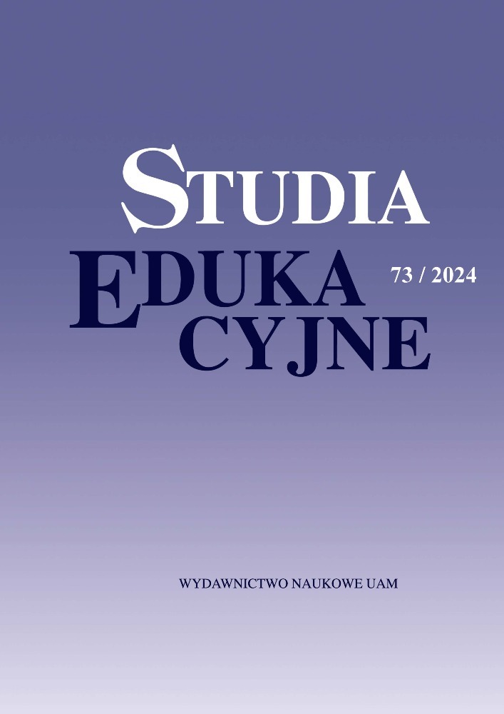 Okładka czasopisma Studia Edukacyjne, nr 73, rok 2024