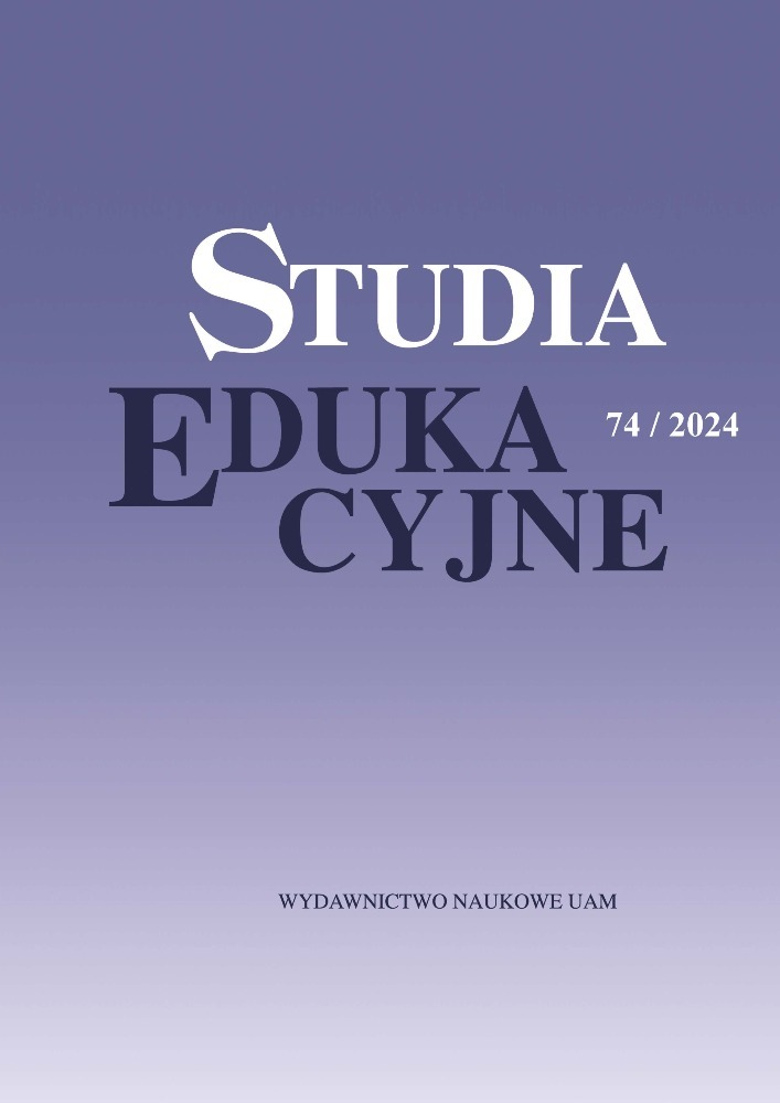 Okładka czasopisma Studia Edukacyjne, nr 74, rok 2024