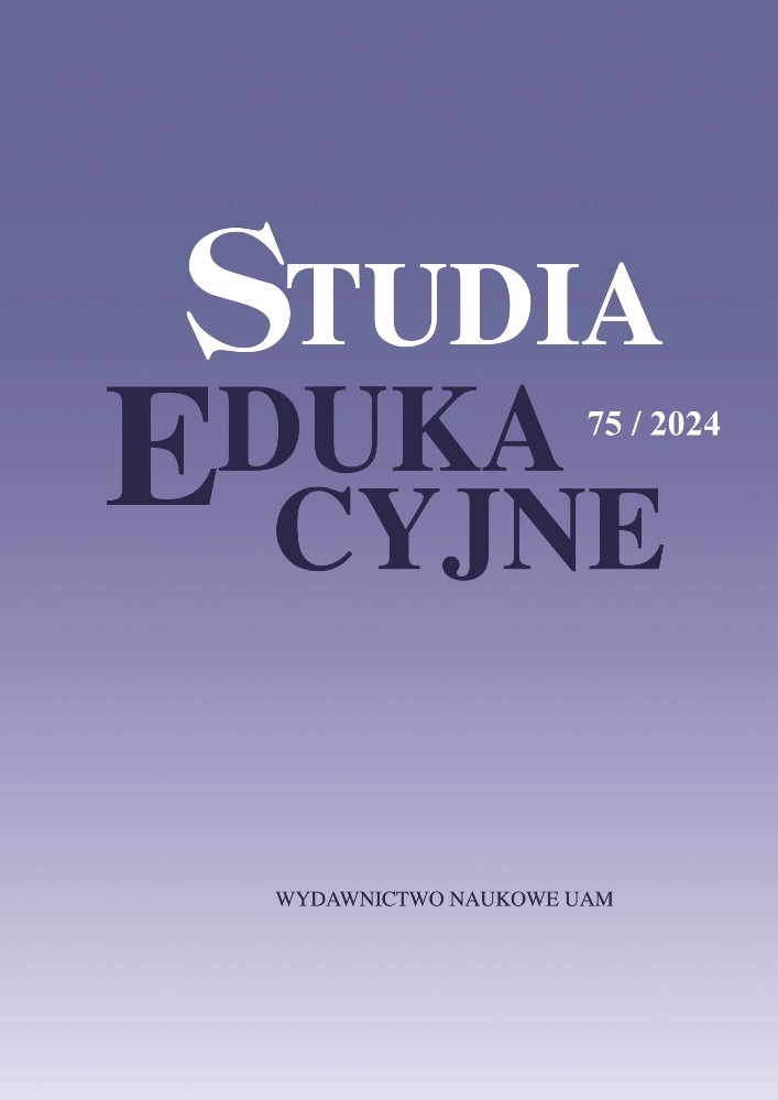 Okładka czasopisma Studia Edukacyjne, nr 75, rok 2024