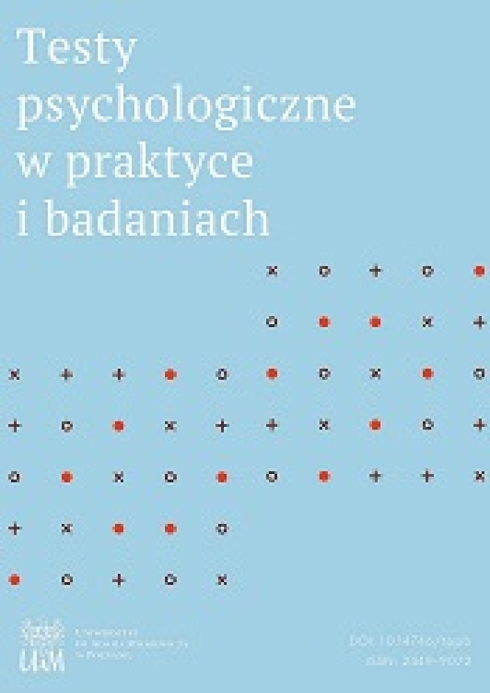 Okładka czasopisma Testy psychologiczne w praktyce i badaniach