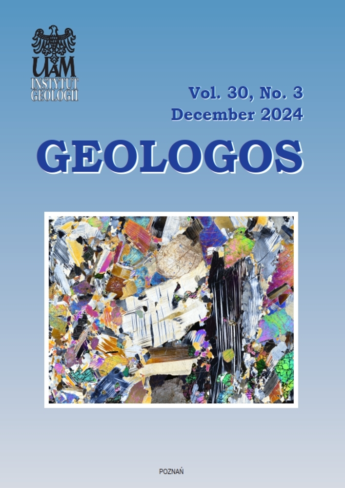 Journal cover Geologos, volume 30, no. 3, year 2024