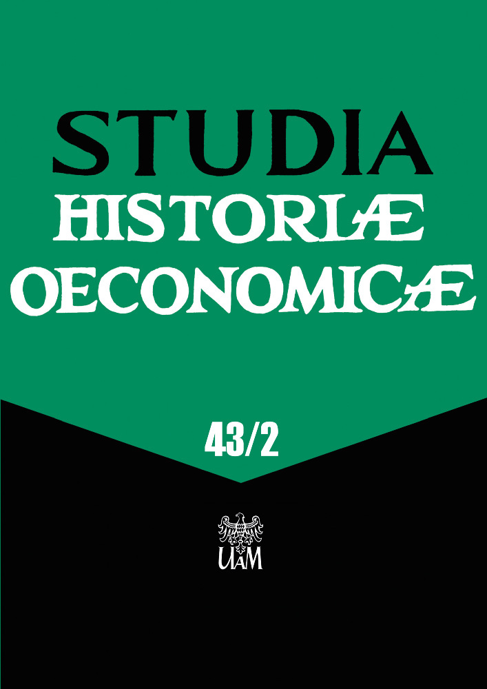 Journal cover Studia Historiae Oeconomicae, volume 43, no. 2, year 2025, title POVERTY