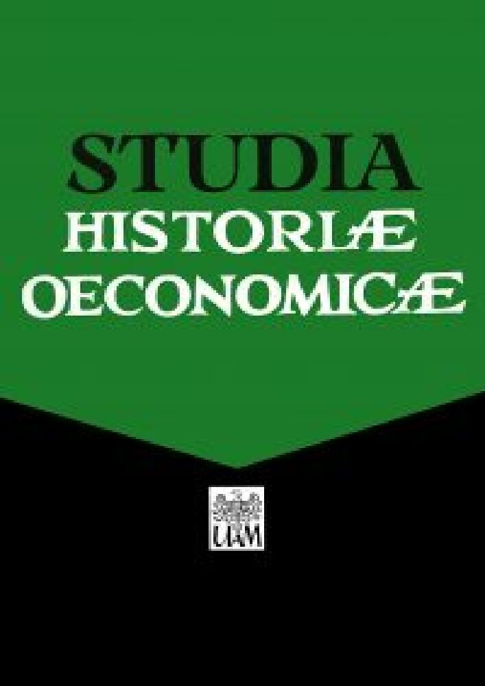 Okładka czasopisma Studia Historiae Oeconomicae