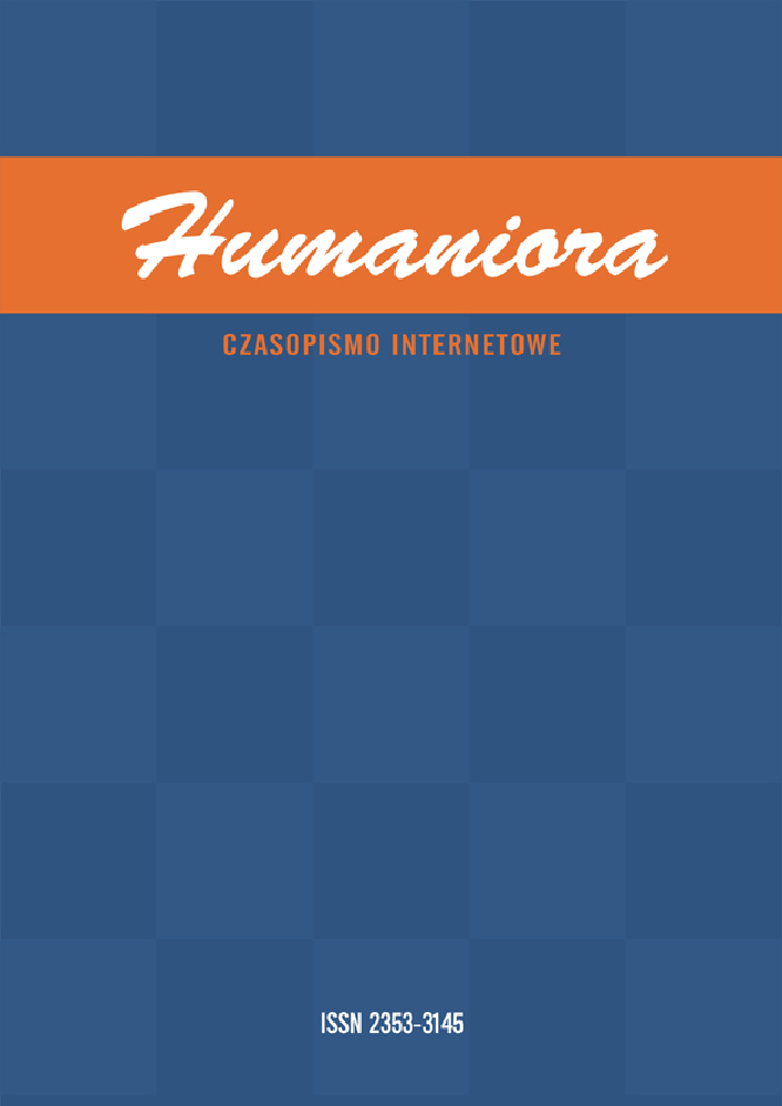 Okładka czasopisma Humaniora. Czasopismo Internetowe, tom 36, nr 4, rok 2021