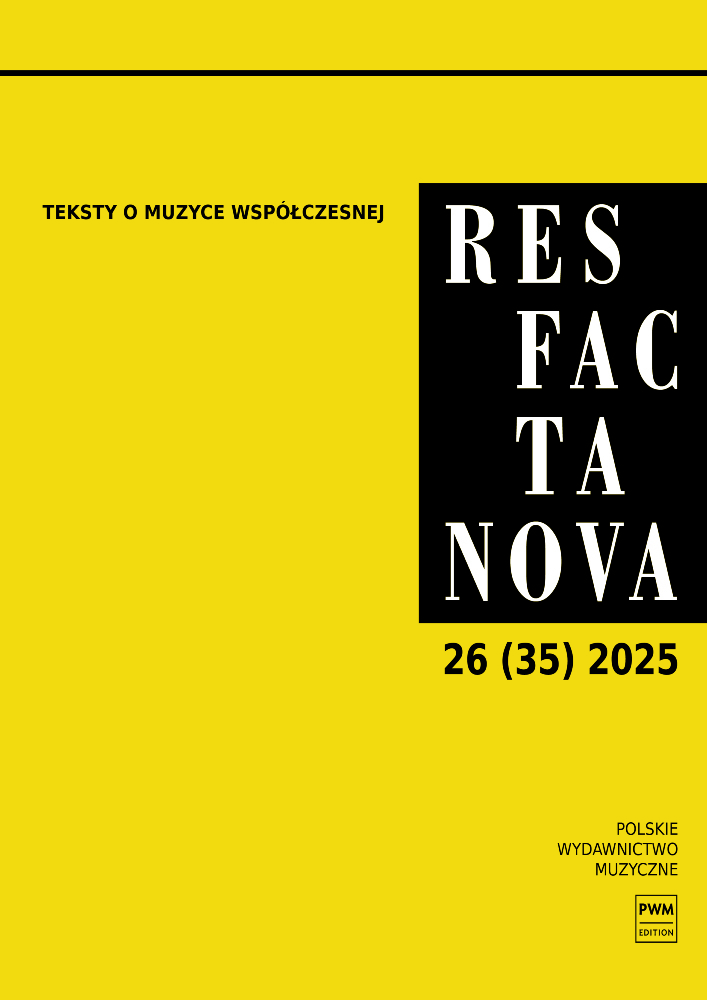 Okładka czasopisma Res Facta Nova, nr 26 (35), rok 2025