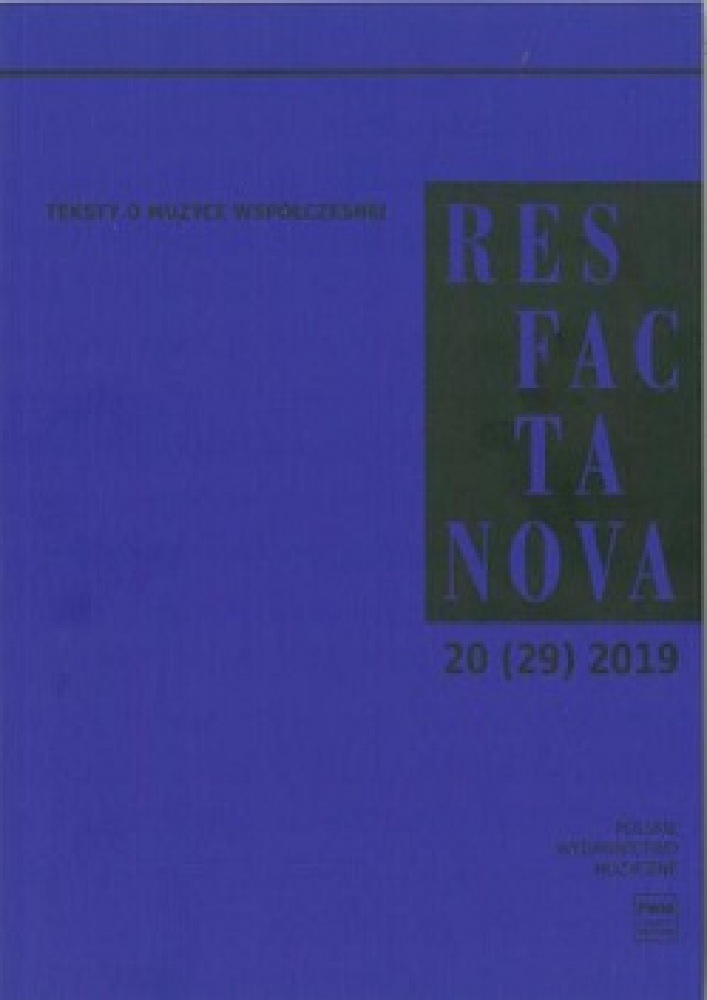 Okładka czasopisma Res Facta Nova