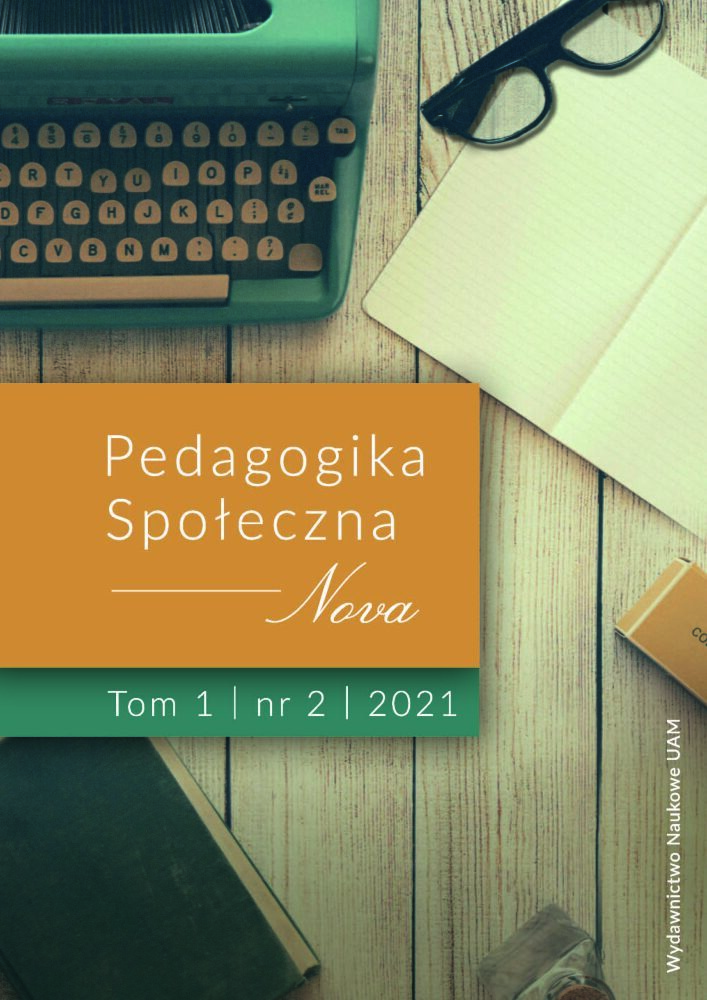 Okładka czasopisma Pedagogika Społeczna Nova, tom 1, nr 2, rok 2021
