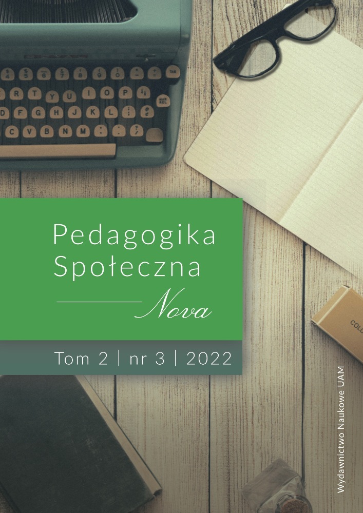 Okładka czasopisma Pedagogika Społeczna Nova, tom 2, nr 3, rok 2022