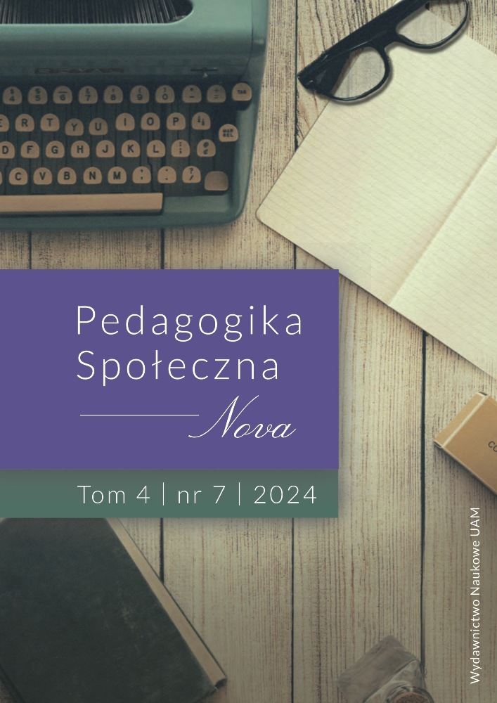 Okładka czasopisma Pedagogika Społeczna Nova, tom 4, nr 7, rok 2024