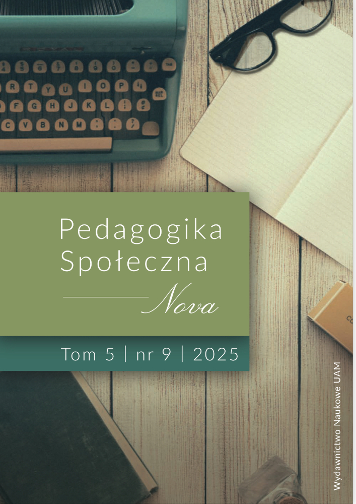 Okładka czasopisma Pedagogika Społeczna Nova, tom 5, nr 9, rok 2025
