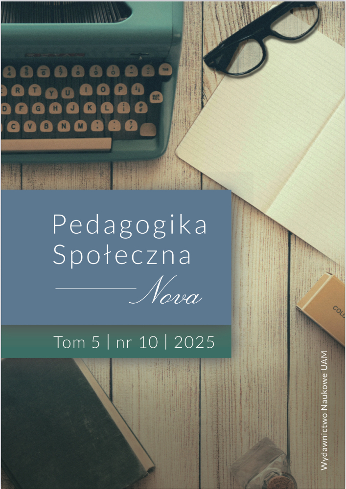 Okładka czasopisma Pedagogika Społeczna Nova, tom 5, nr 10, rok 2025