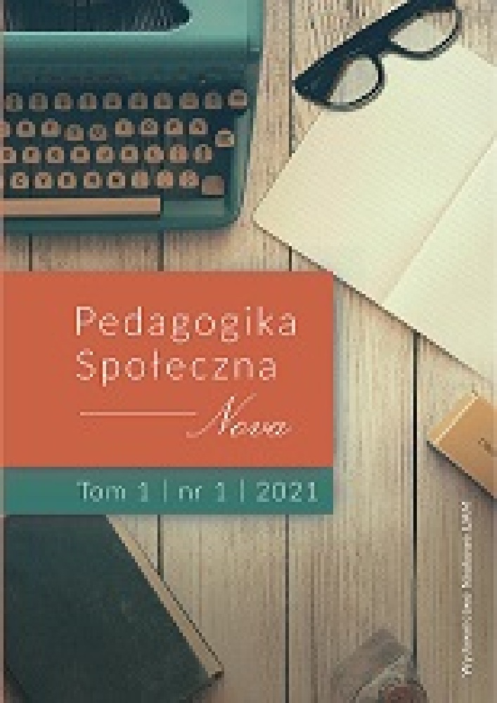 Okładka czasopisma Pedagogika Społeczna Nova